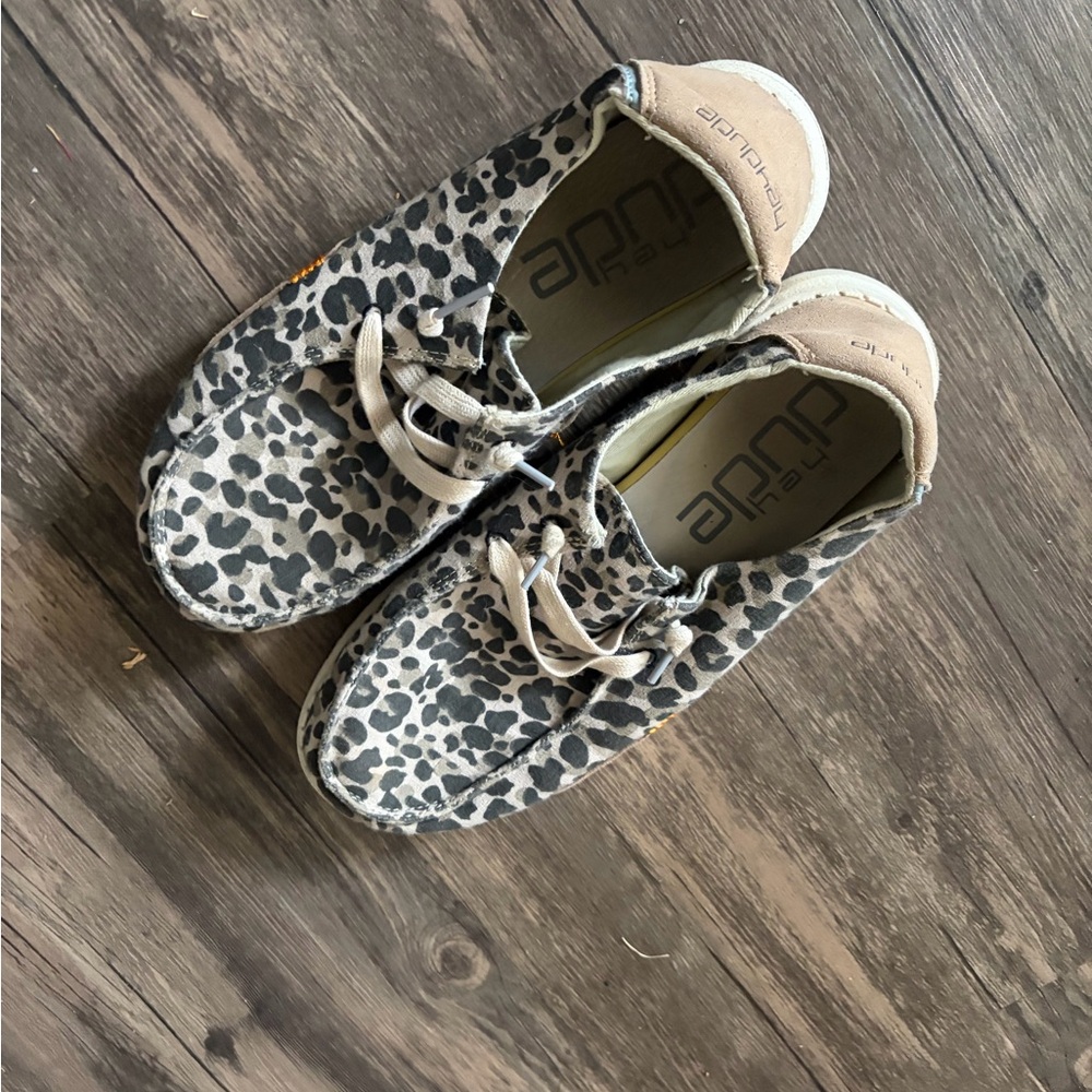 Hey Dude Leopard Print “Wendy” Sneakers